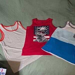 Set Of 3 Boys Tank Tops.